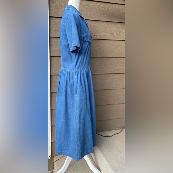 Studio Wear Vintage Denim A-line Women’s Dress, size M - Picture 2 of 11